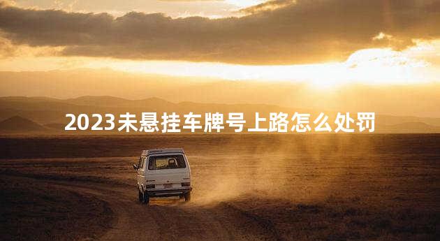 2023未悬挂车牌号上路怎么处罚 未悬挂车牌号上路可以举报吗
